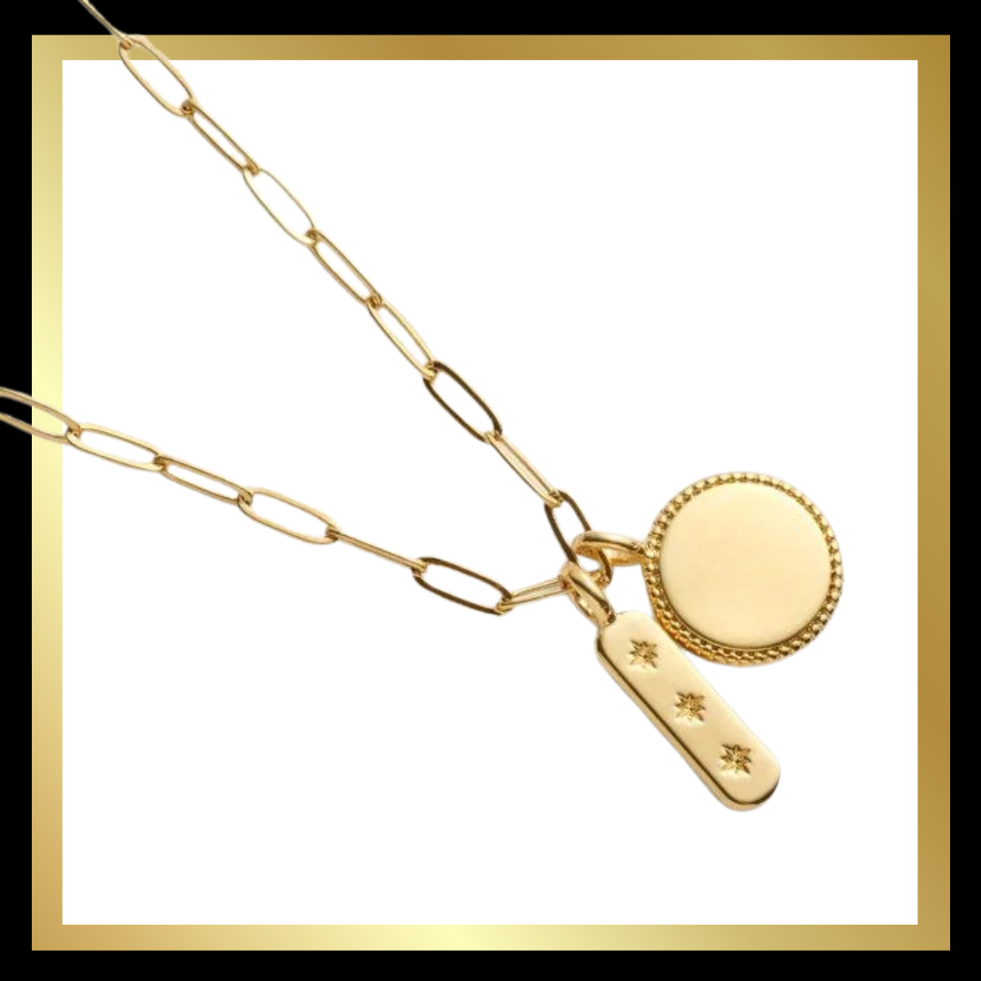 'Dreamer' Waterproof Gold Charm Necklace by Katie Loxton