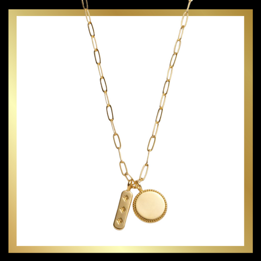 'Dreamer' Waterproof Gold Charm Necklace by Katie Loxton