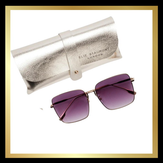 Carmel Sunglasses by Elie Beaumont with Gold Case