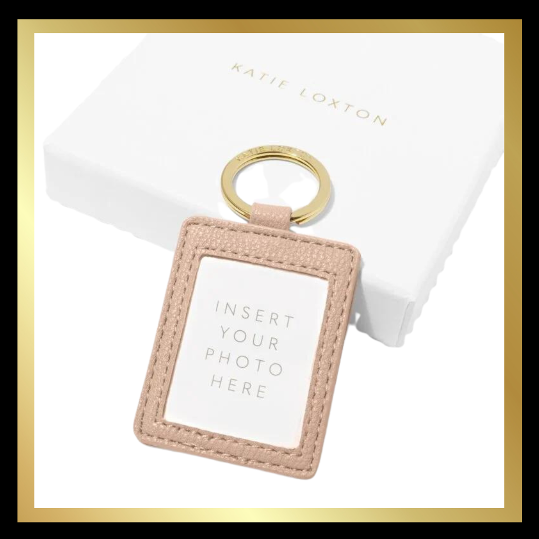 Boxed 'Fabulous Friend' Photo Keyring in Nude Pink by Katie Loxton