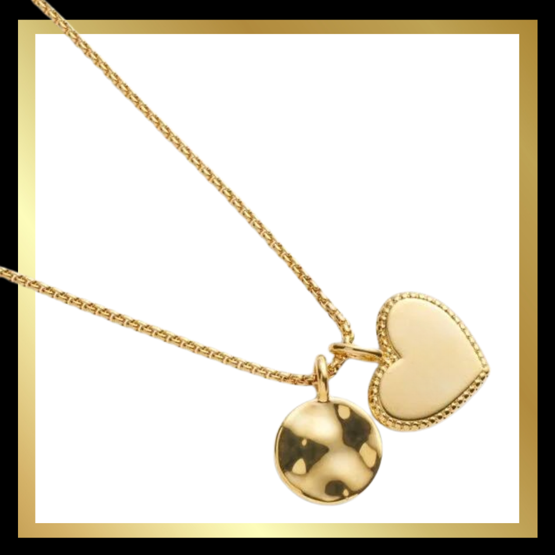 'Happy Birthday' Waterproof Gold Charm Necklace by Katie Loxton