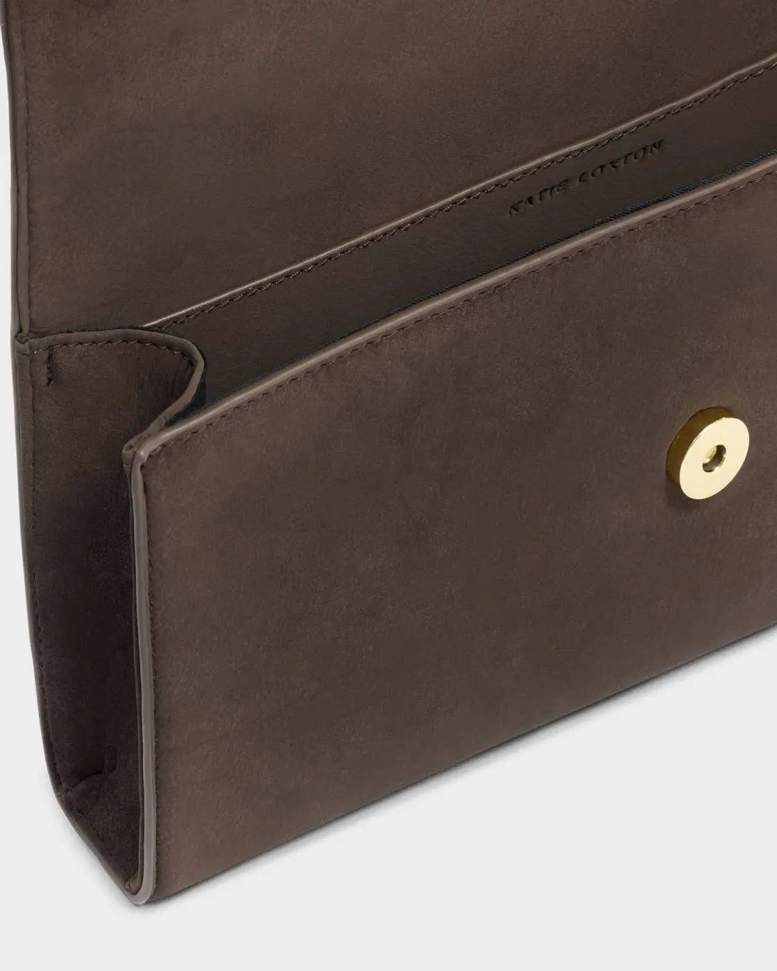 ALMA CLUTCH - Cherry or Bitter Chocolate Suede The Style Closet