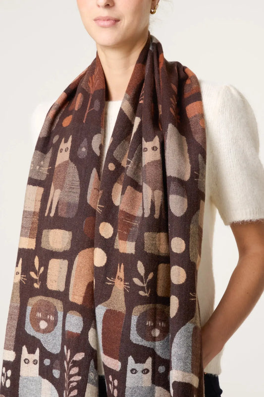 Neutral colours Cat Scarf The Style Closet