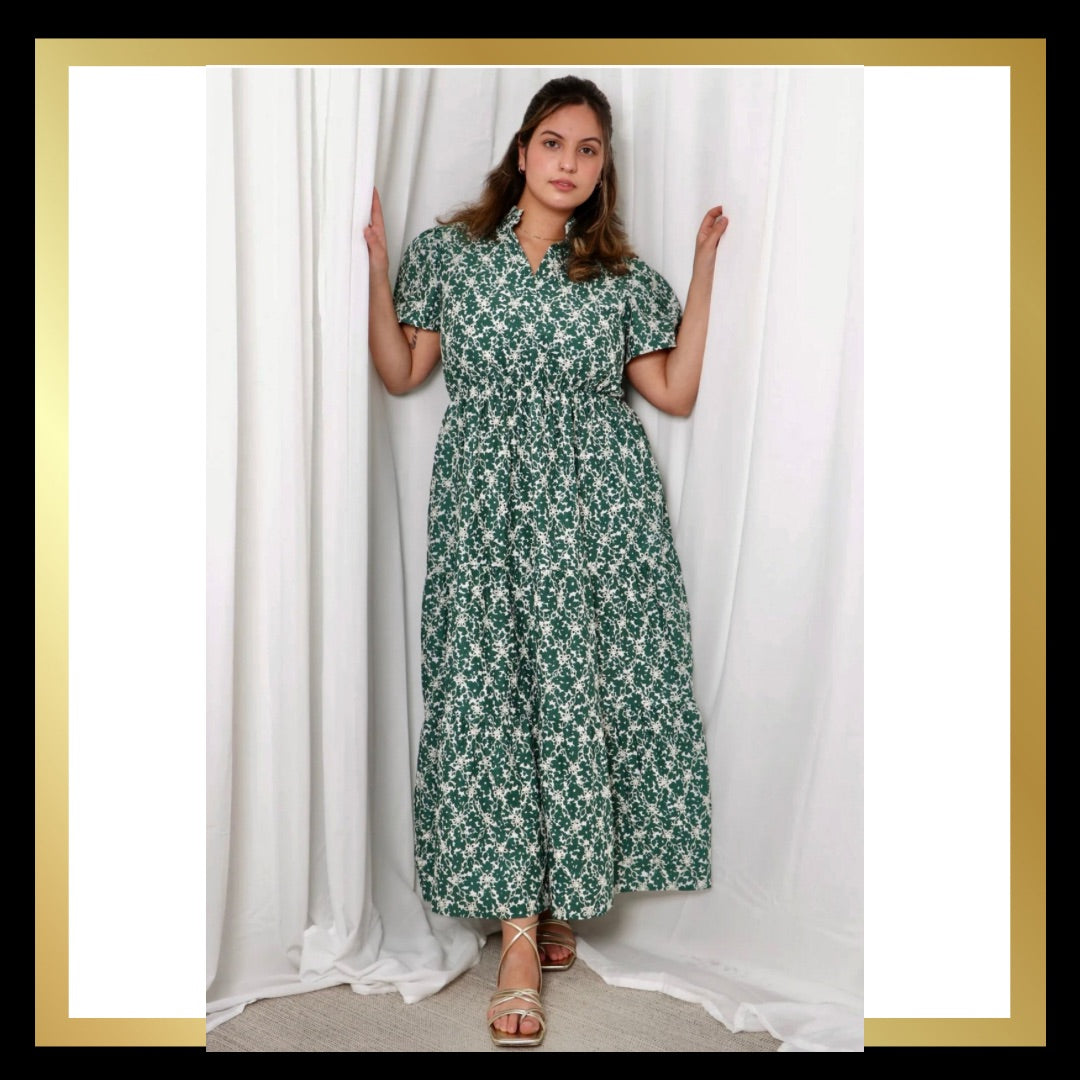 Broderie Anglaise Cotton Dress with Pockets