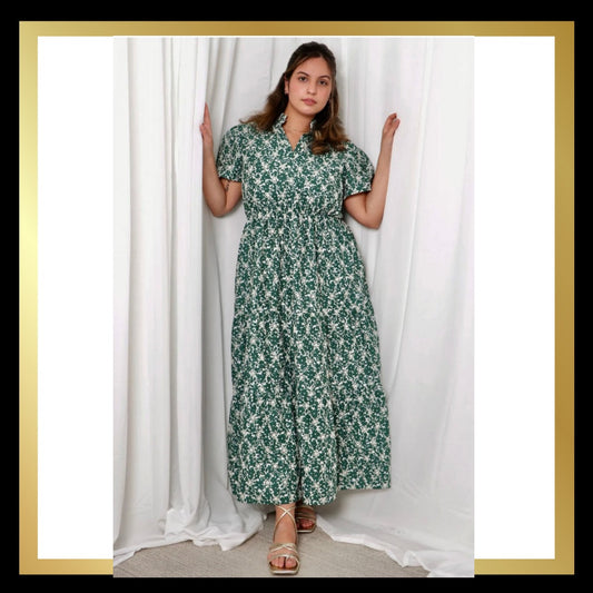 Broderie Anglaise Cotton Dress with Pockets