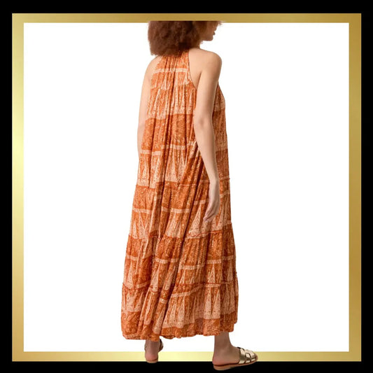 Burnt Orange Maxi Dress The Style Closet