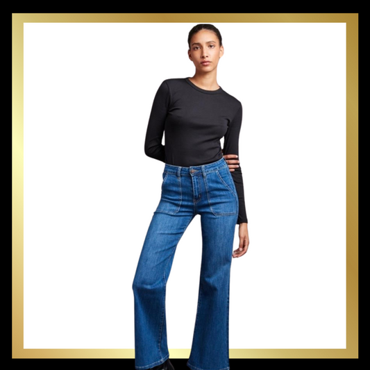 Toxik Wide Leg Jeans - Denim Blue