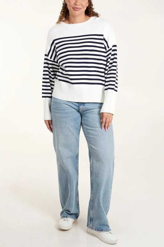Round Neck Classic Striped Jumpers The Style Closet
