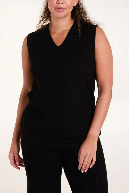 KNIT VEST & WIDE LEG TROUSER CO-ORD The Style Closet