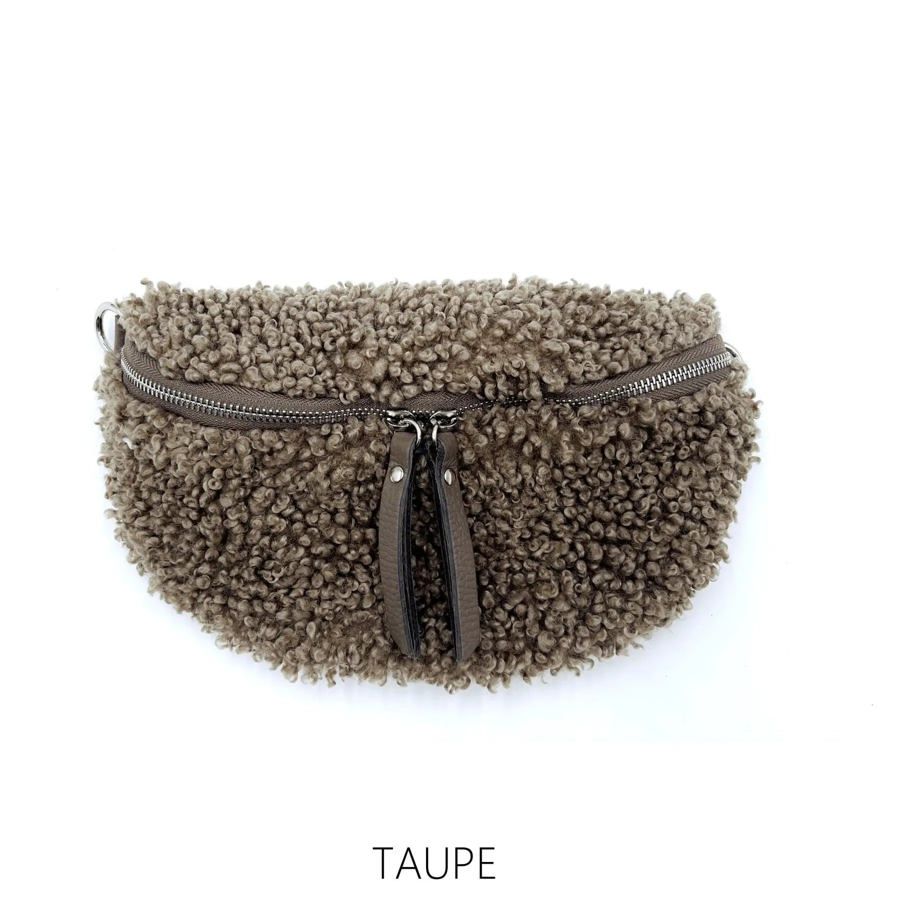 Teddy Bum Bag with Leather Strap The Style Closet