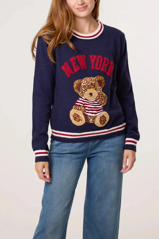 NEW YORK TEDDY JUMPER The Style Closet