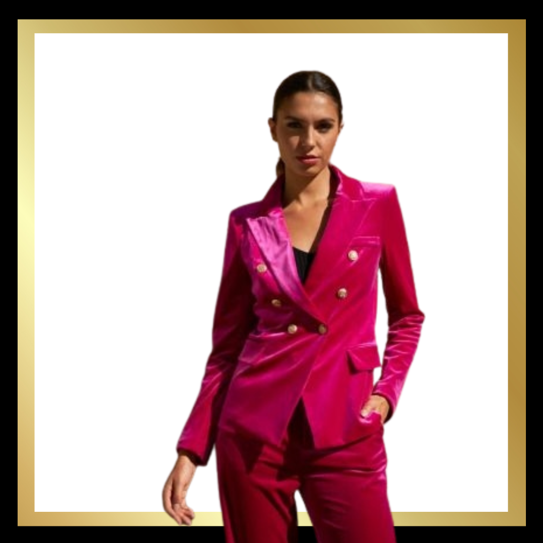 Balmain Style Velvet Blazer The Style Closet