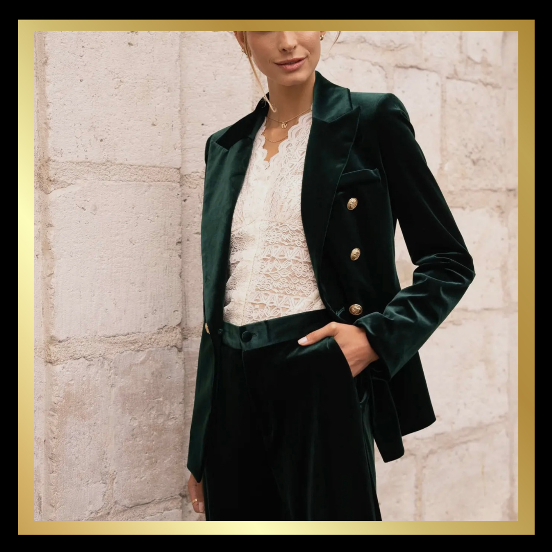 Balmain Style Velvet Blazer The Style Closet