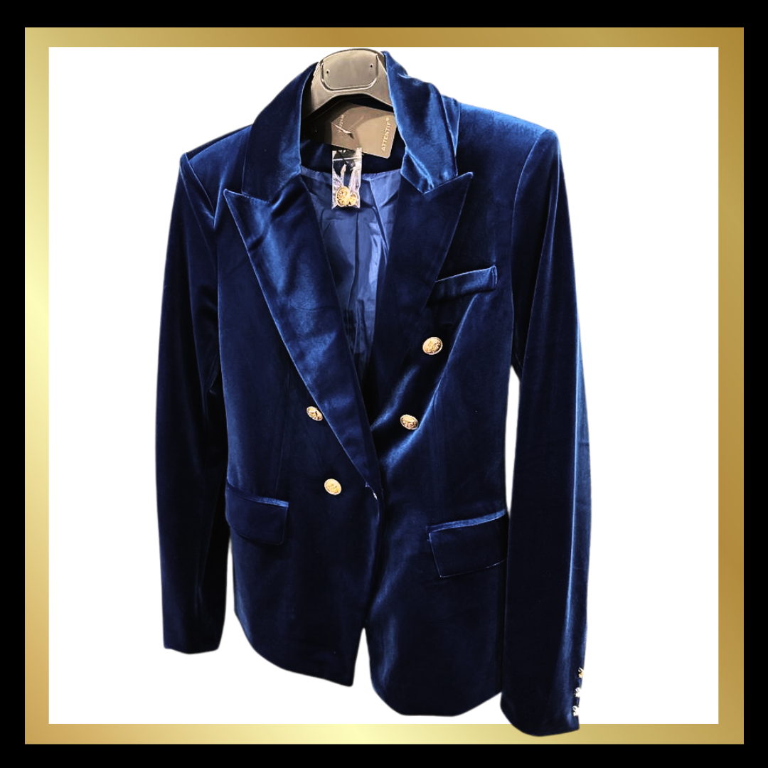 Balmain Style Velvet Blazer The Style Closet