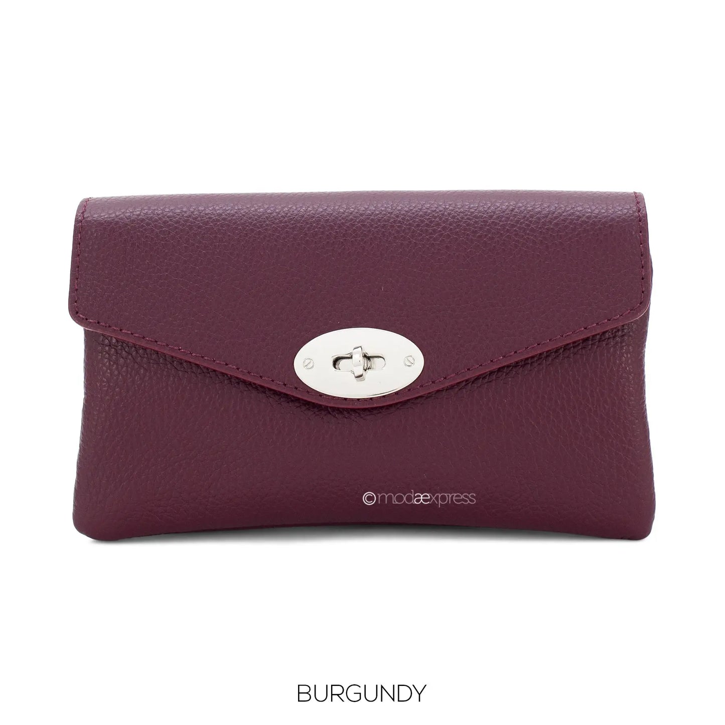 Double Compartment Leather Bag with Crossbody Silver Chain The Style Closet