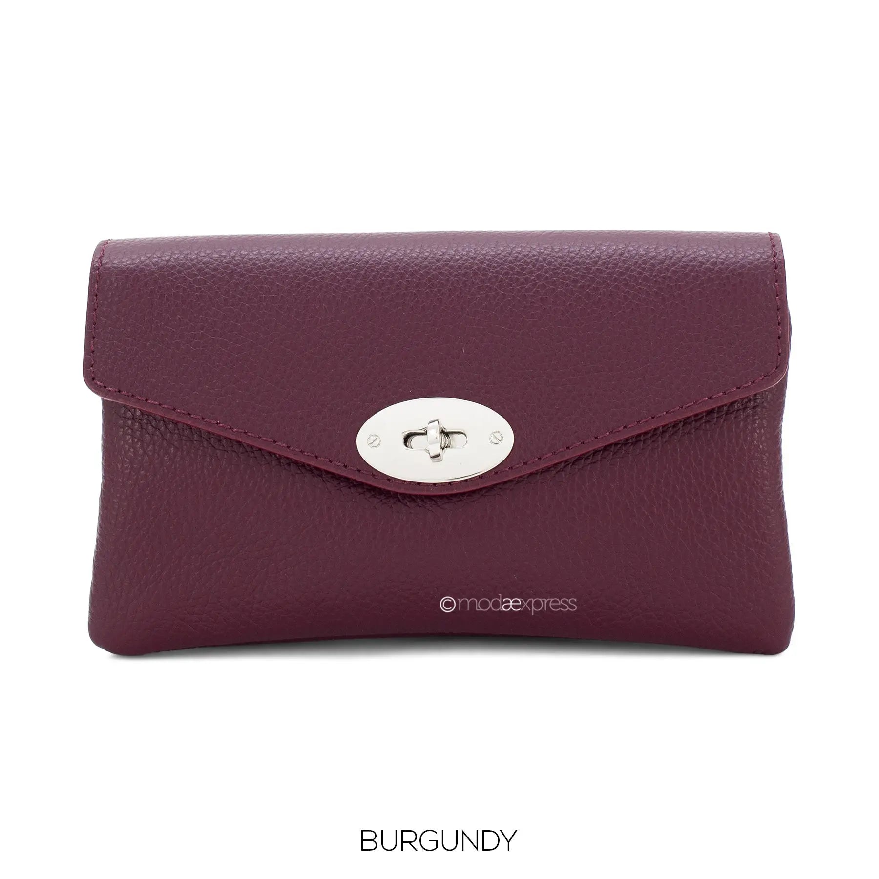 Double Compartment Leather Bag with Crossbody Silver Chain The Style Closet