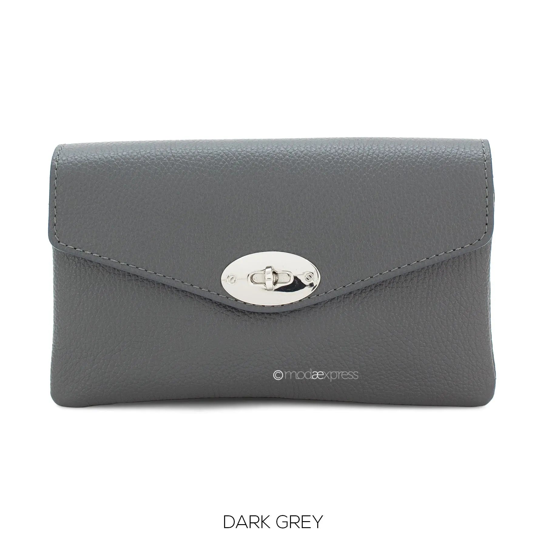 Double Compartment Leather Bag with Crossbody Silver Chain The Style Closet