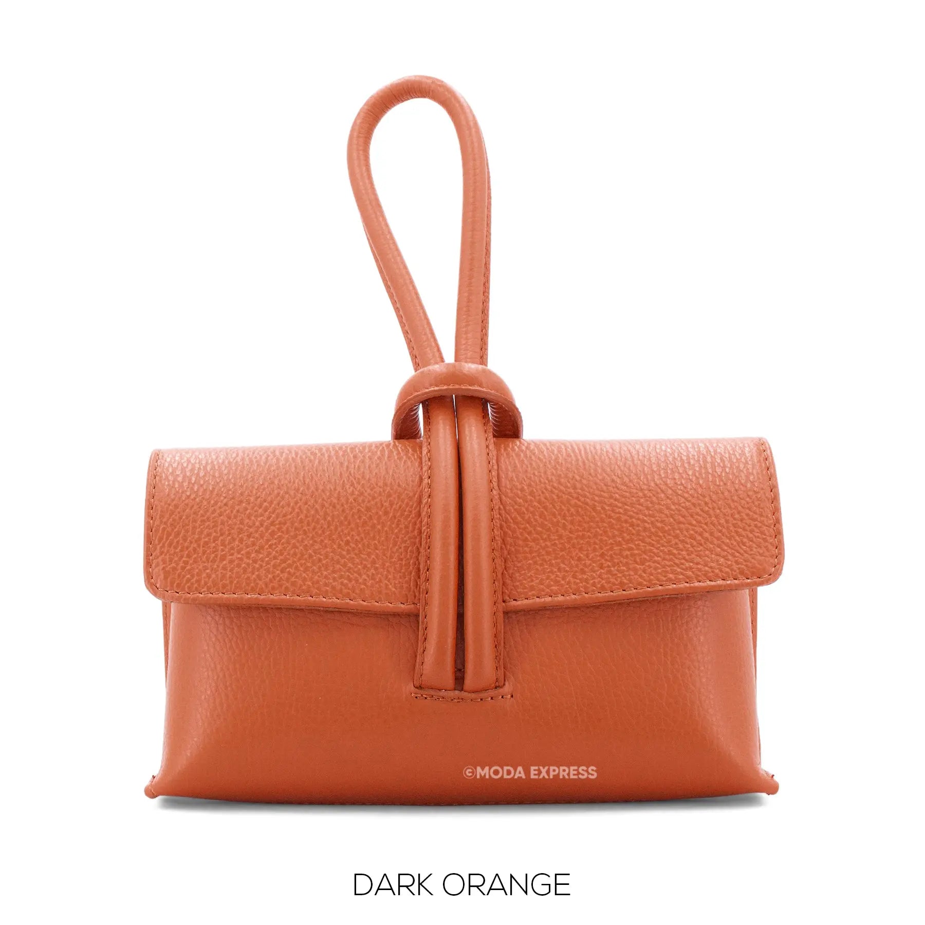 Leather Loop Handle Bag The Style Closet