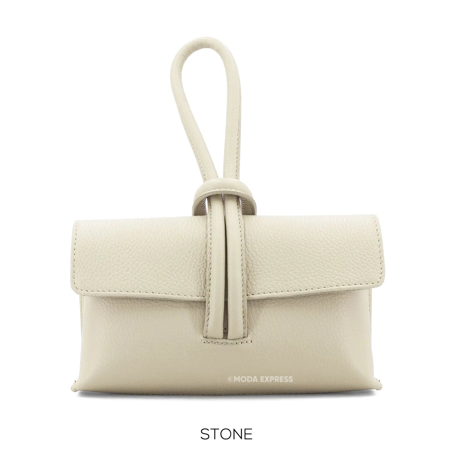 Leather Loop Handle Bag The Style Closet