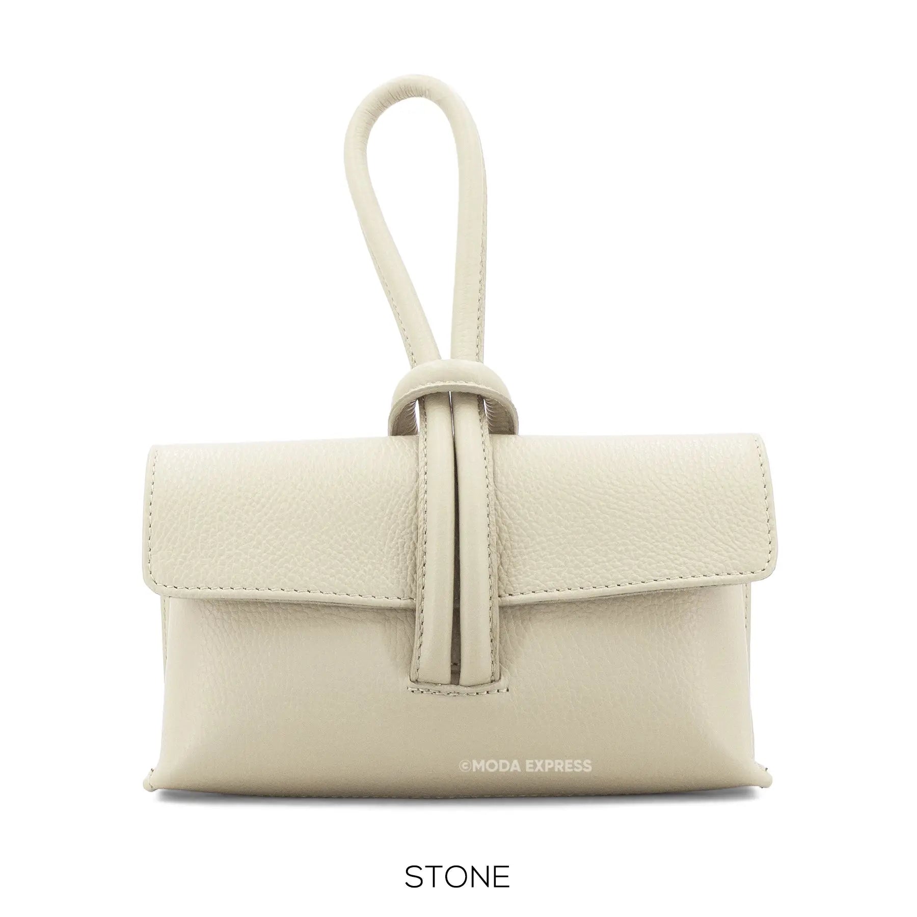 Leather Loop Handle Bag The Style Closet