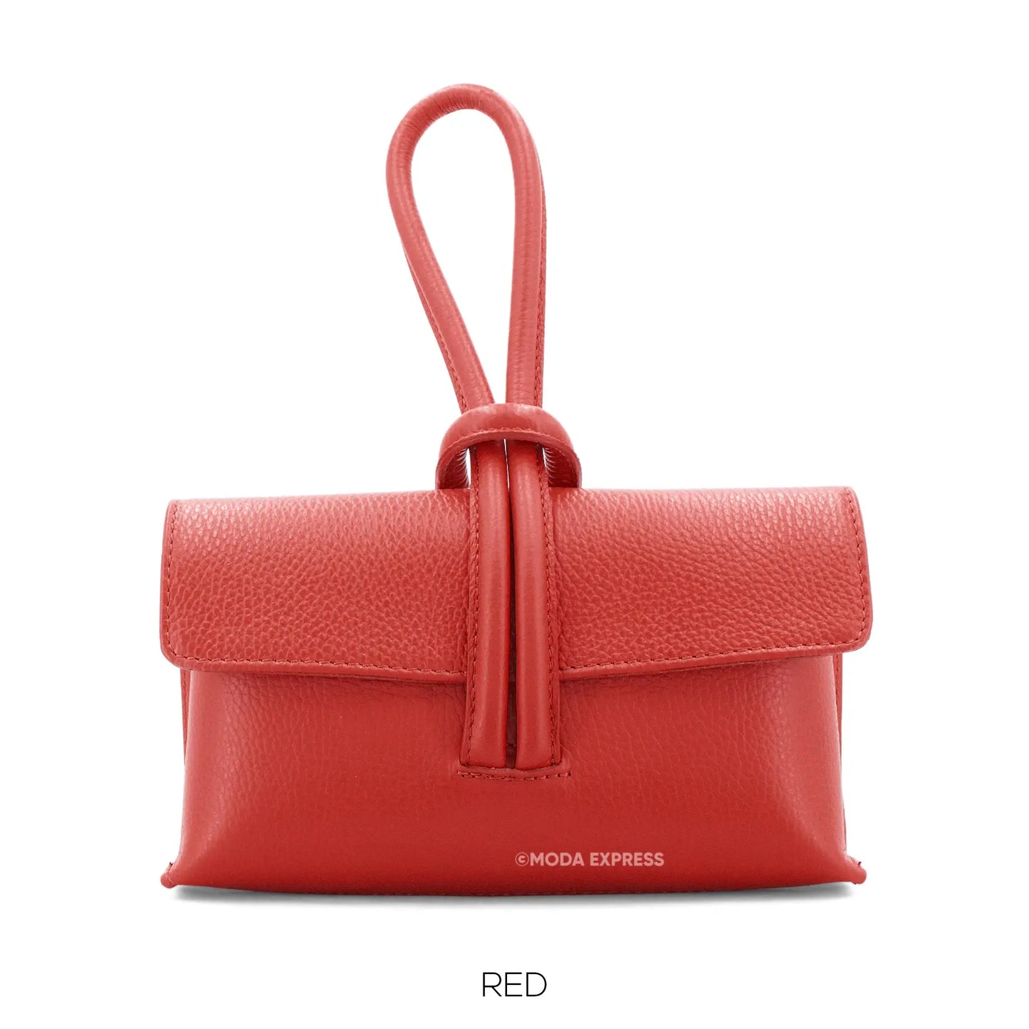 Leather Loop Handle Bag The Style Closet