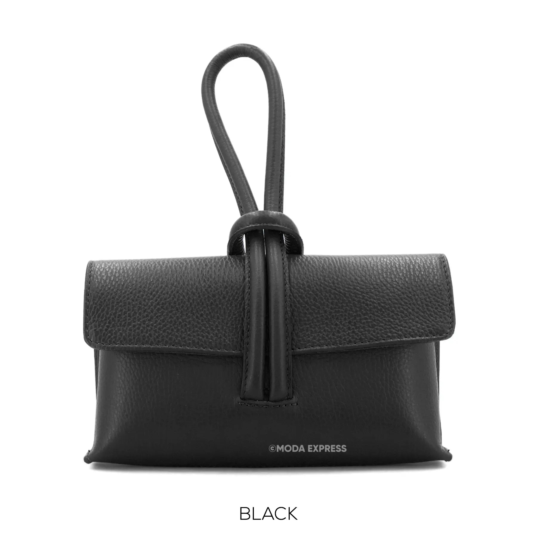 Leather Loop Handle Bag The Style Closet