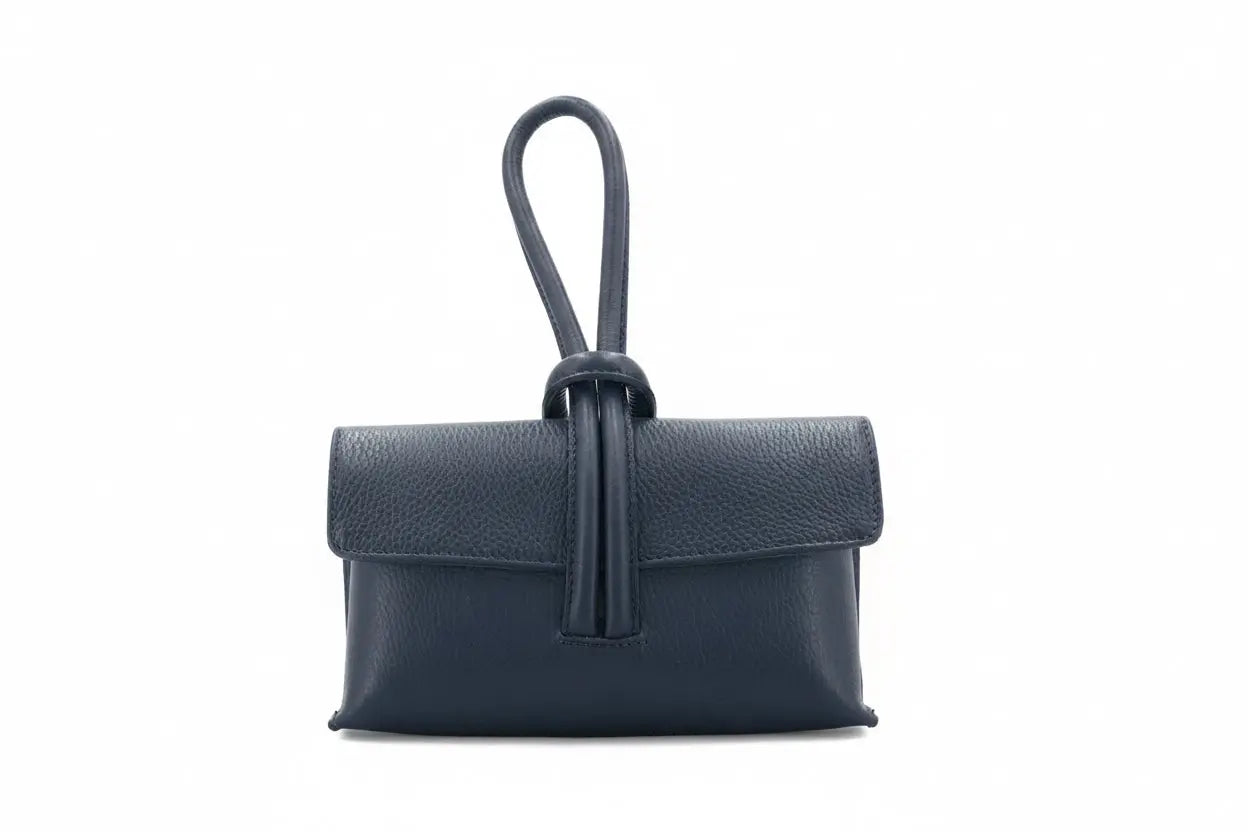 Leather Loop Handle Bag The Style Closet
