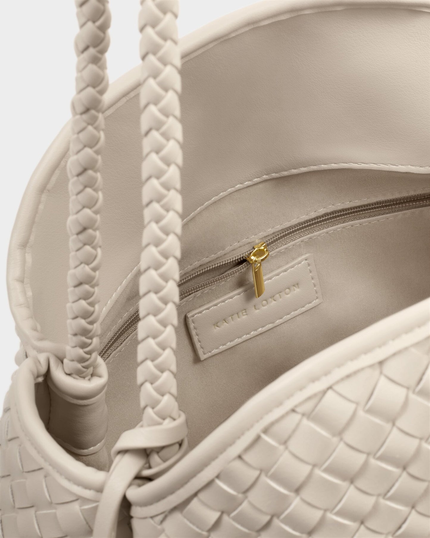 NOVA Hand Woven Large Shoulder Bag - Oyster
