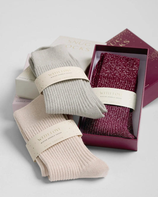 Gift Boxed Sparkle Socks The Style Closet