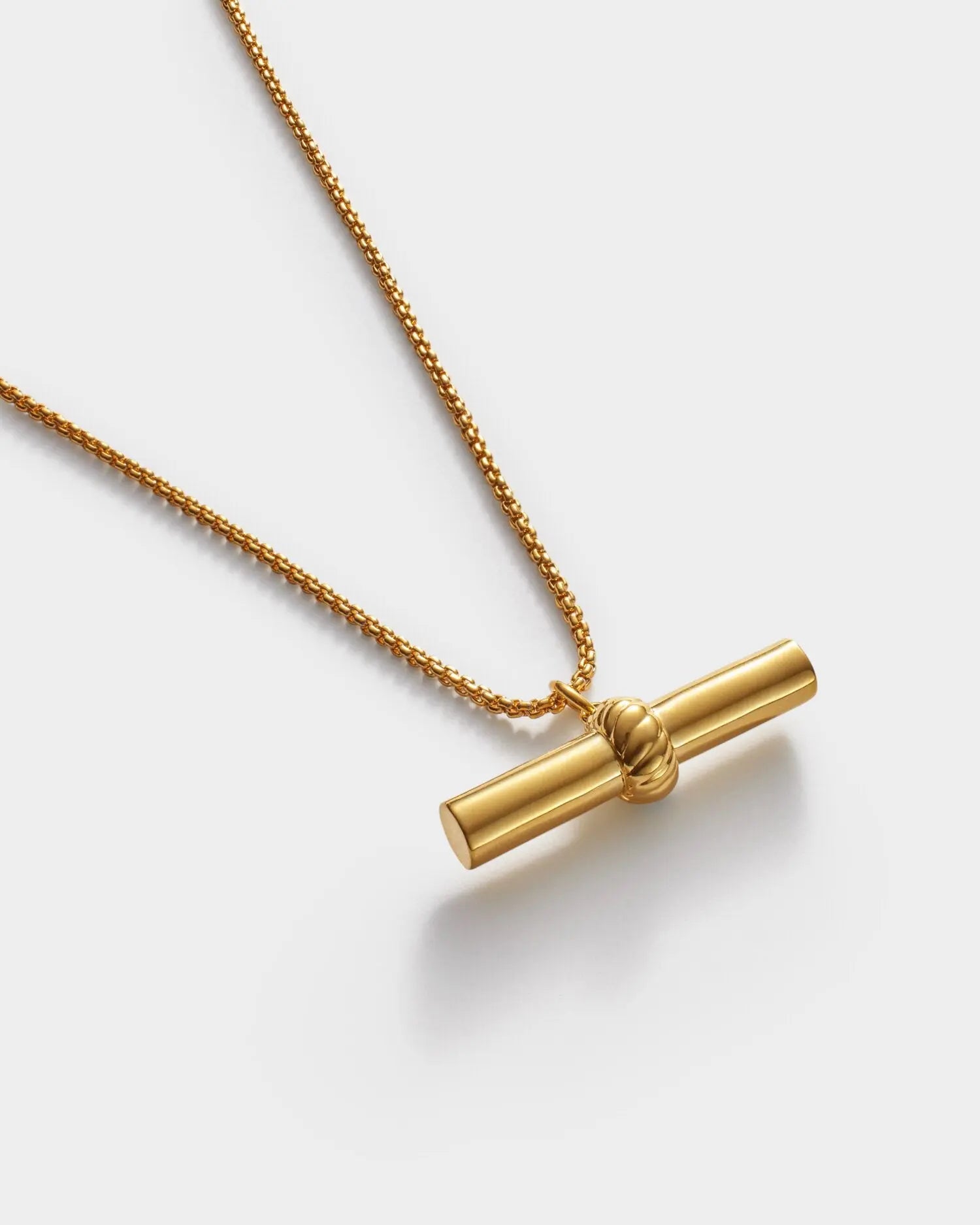 Katie Loxton Themis Waterproof Gold T-Bar Necklace The Style Closet