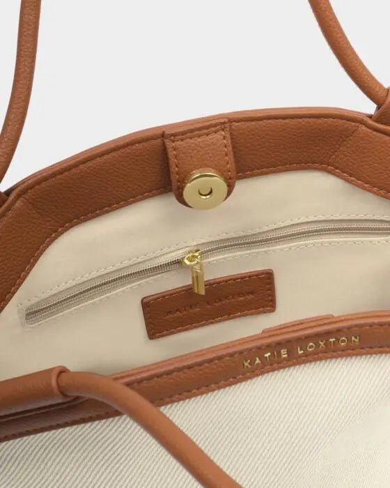 Florence Mini Tote Rafia /cognac The Style Closet