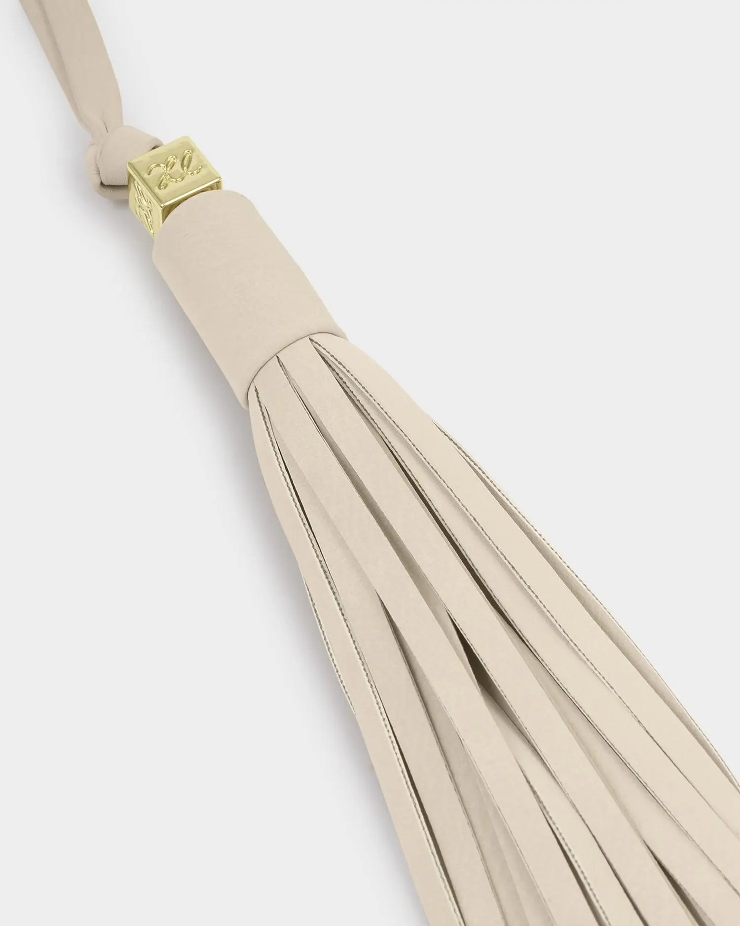 Oversized Suedette Tassel Bag Charm - Chalk The Style Closet