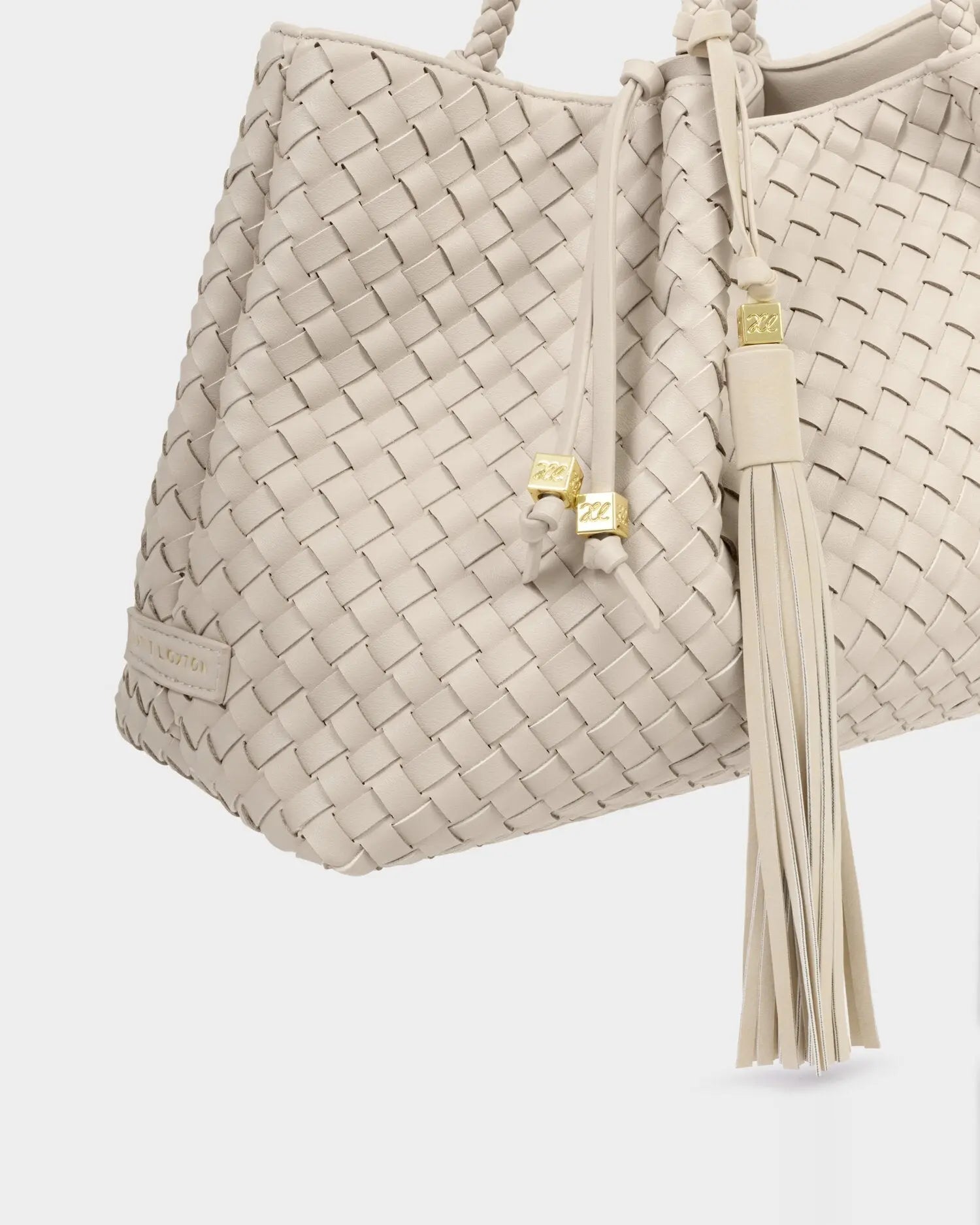 Oversized Suedette Tassel Bag Charm - Chalk The Style Closet