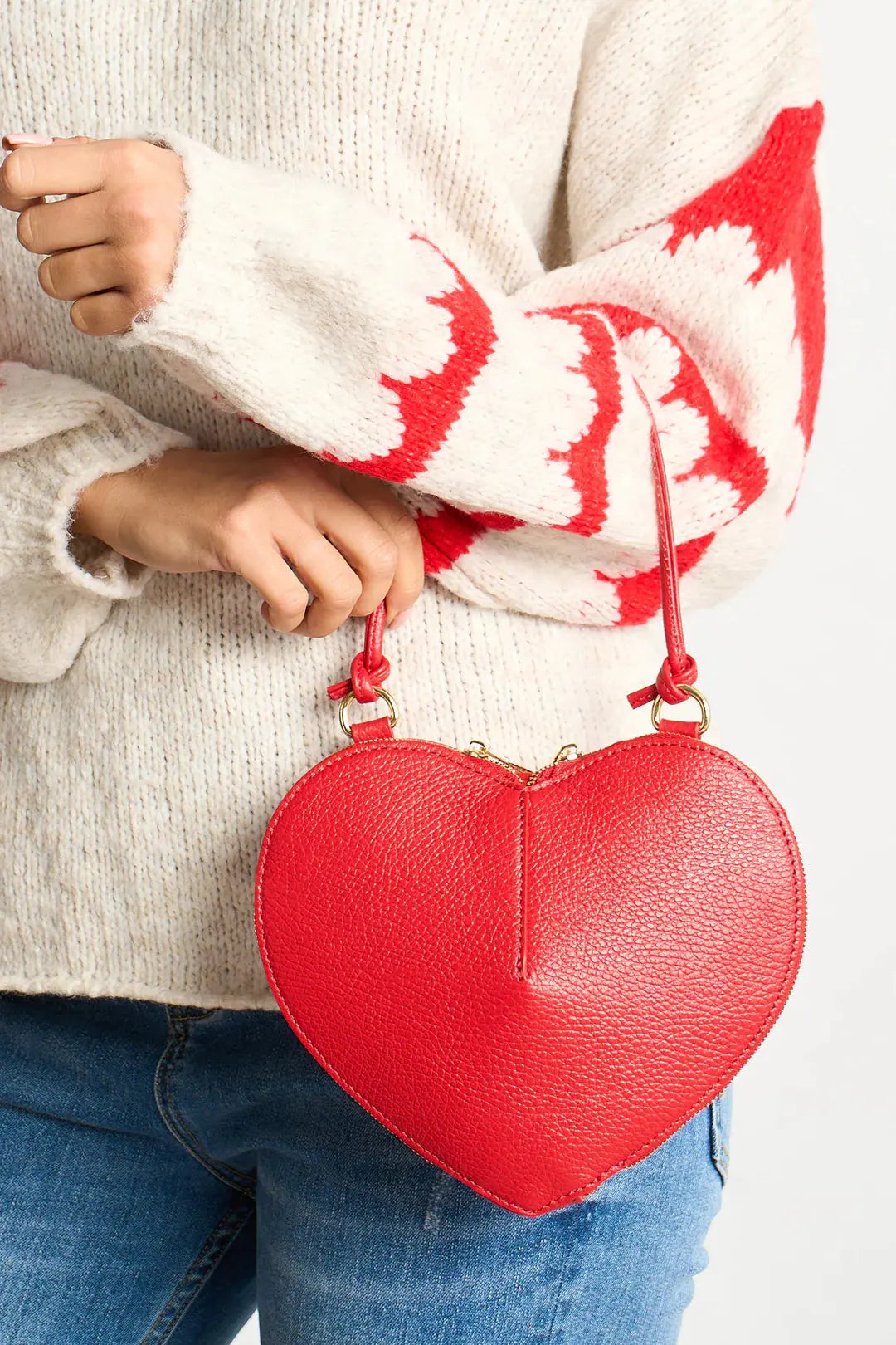 Heart Crossbody Bag Italian Leather in 3 colours The Style Closet