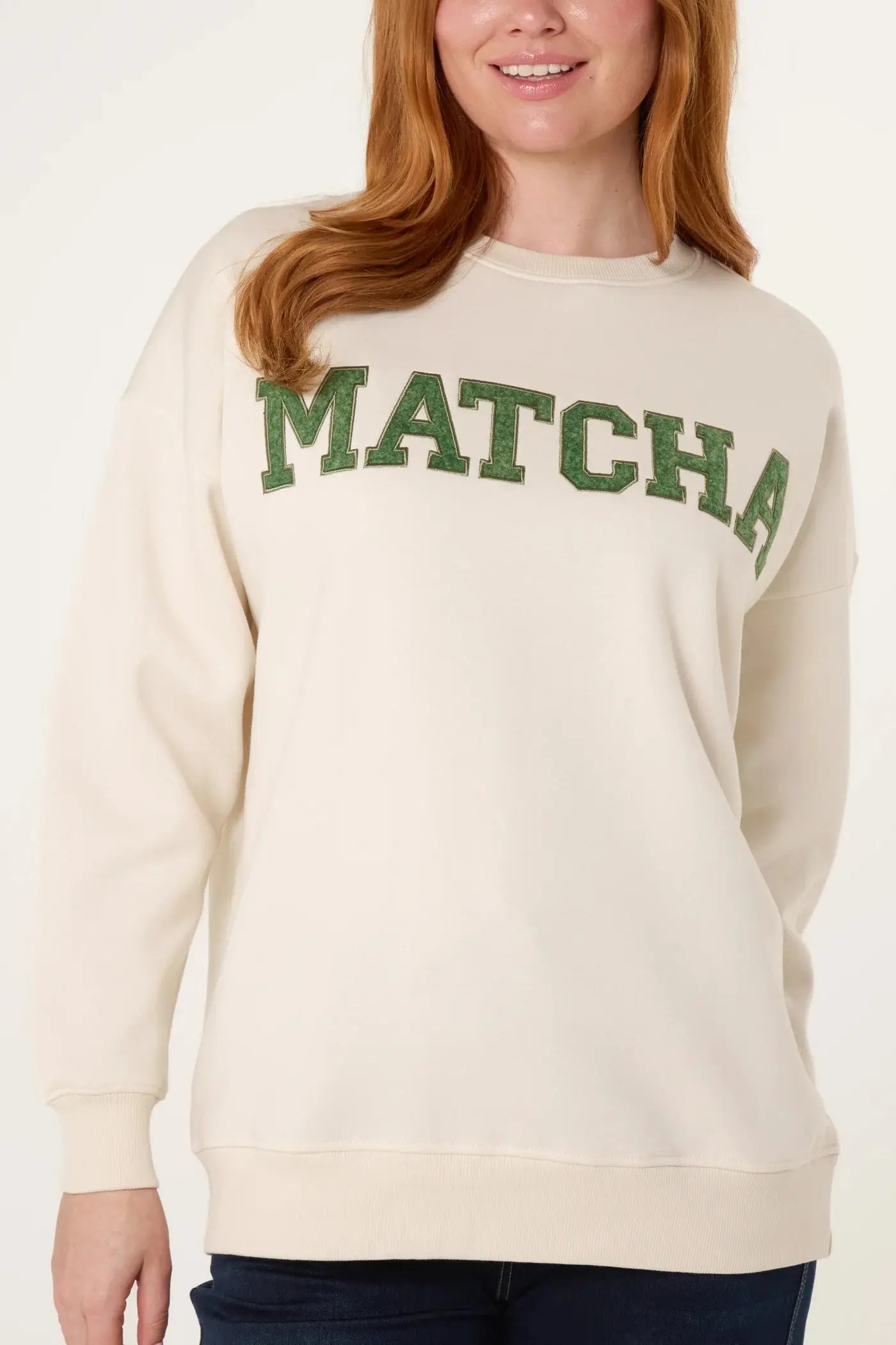 MATCHA Slogan Sweartshirt The Style Closet