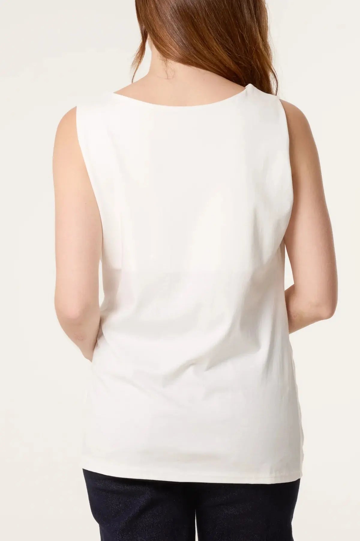 Sleeveless Tie Side Top The Style Closet