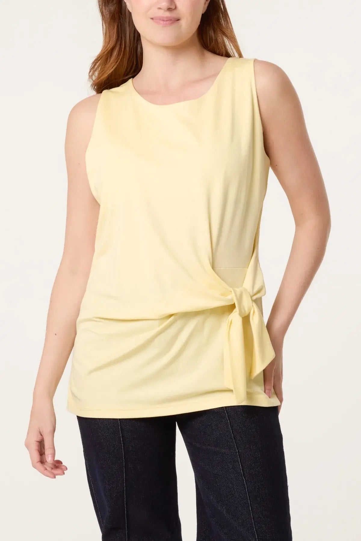 Sleeveless Tie Side Top The Style Closet