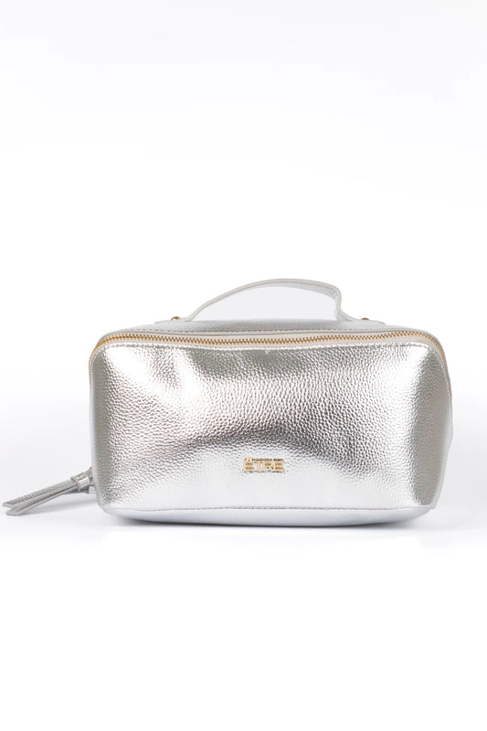 Mila Vanity Case - Metallic Faux Leather