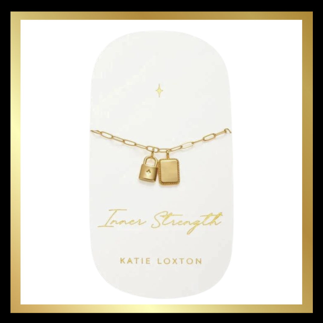 'Inner Strength' Waterproof Gold Charm Necklace by Katie Loxton