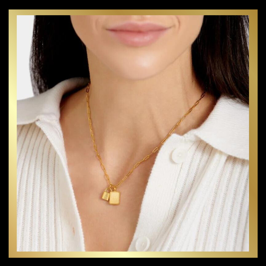 'Inner Strength' Waterproof Gold Charm Necklace by Katie Loxton