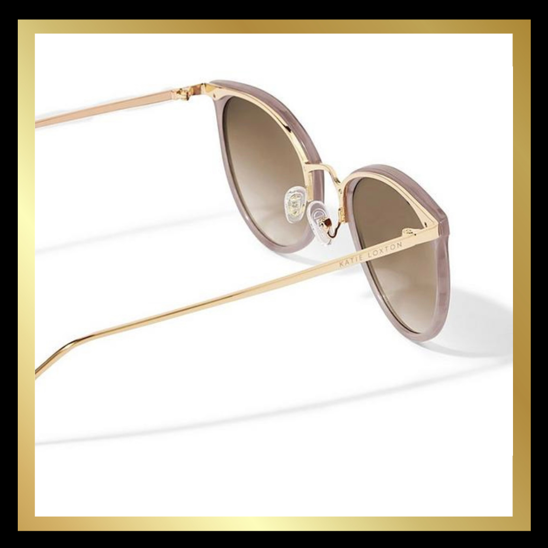 Santorini Sunglasses in Taupe Marble by Katie Loxton