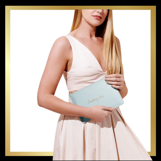 Pale Blue Secret Message Pouch  - 'Something Blue' by Katie Loxton