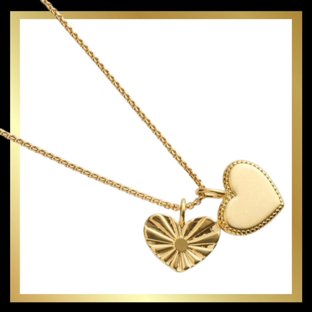 'Love About All' Waterproof Gold Charm Necklace by Katie Loxton