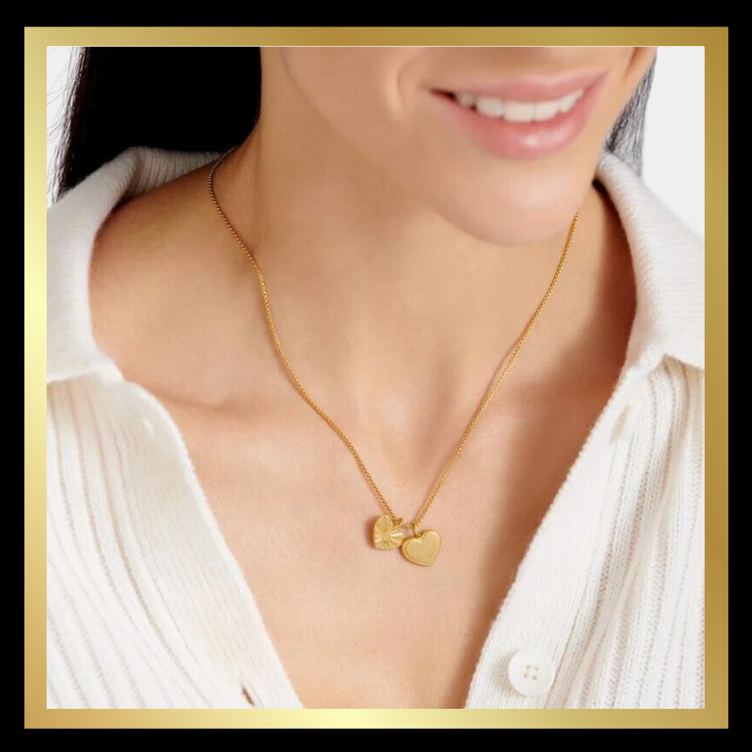 'Love About All' Waterproof Gold Charm Necklace by Katie Loxton