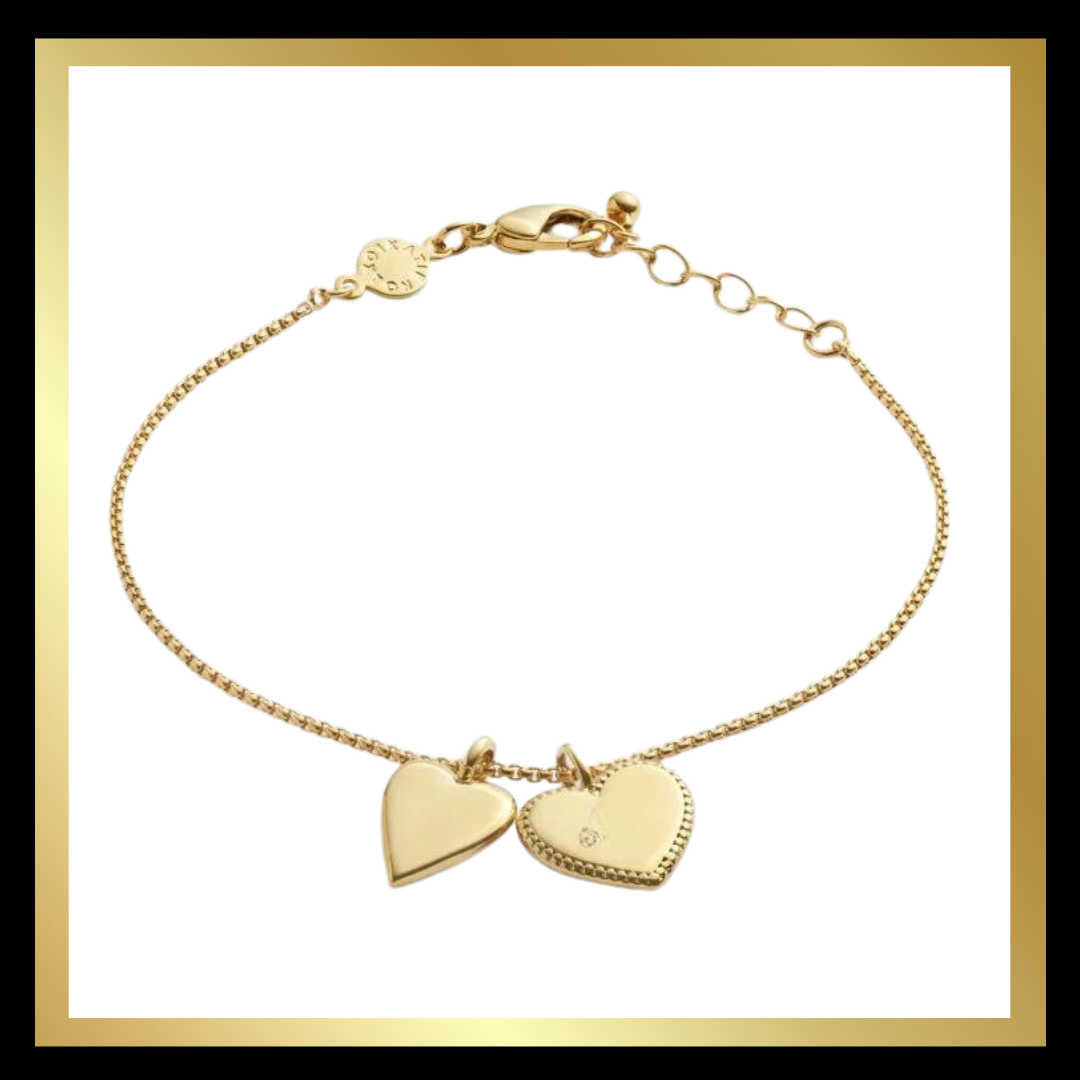 'Maid of Honour' Waterproof Gold Charm Bracelet by Katie Loxton