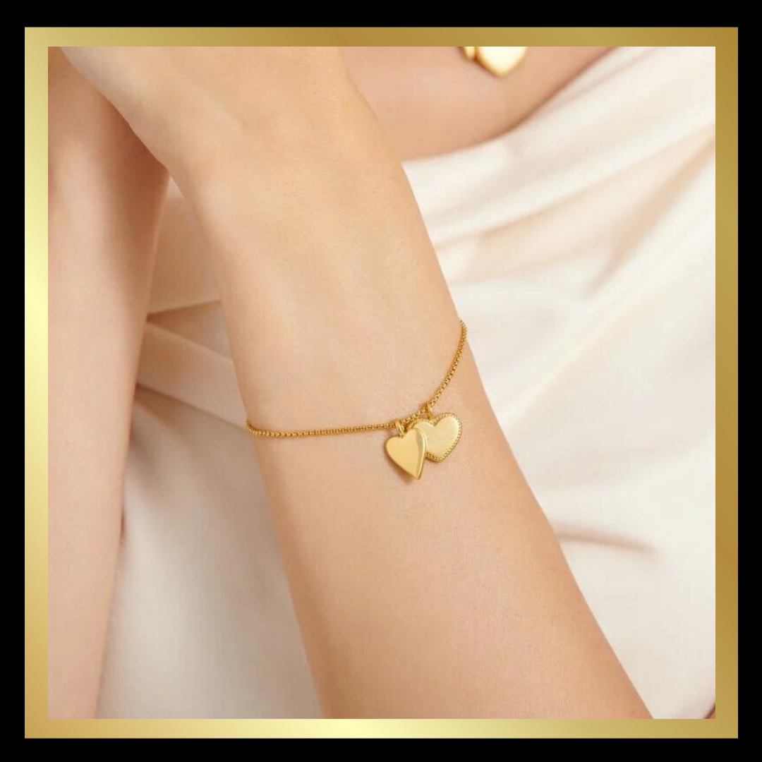 'Maid of Honour' Waterproof Gold Charm Bracelet by Katie Loxton