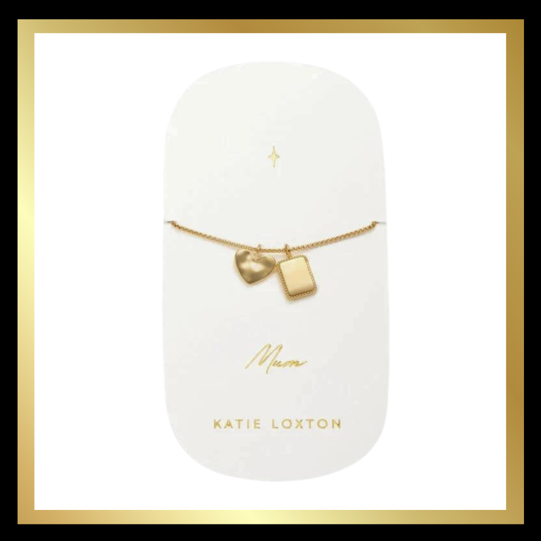 'Mum' Waterproof Gold Charm Necklace by Katie Loxton