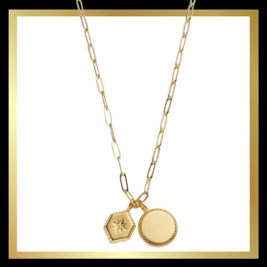 'Soul Sister' Waterproof Gold Charm Necklace by Katie Loxton