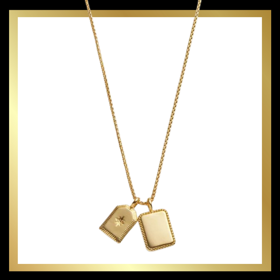 'Treasured Friend' Waterproof Gold Charm Necklace by Katie Loxton The Style Closet