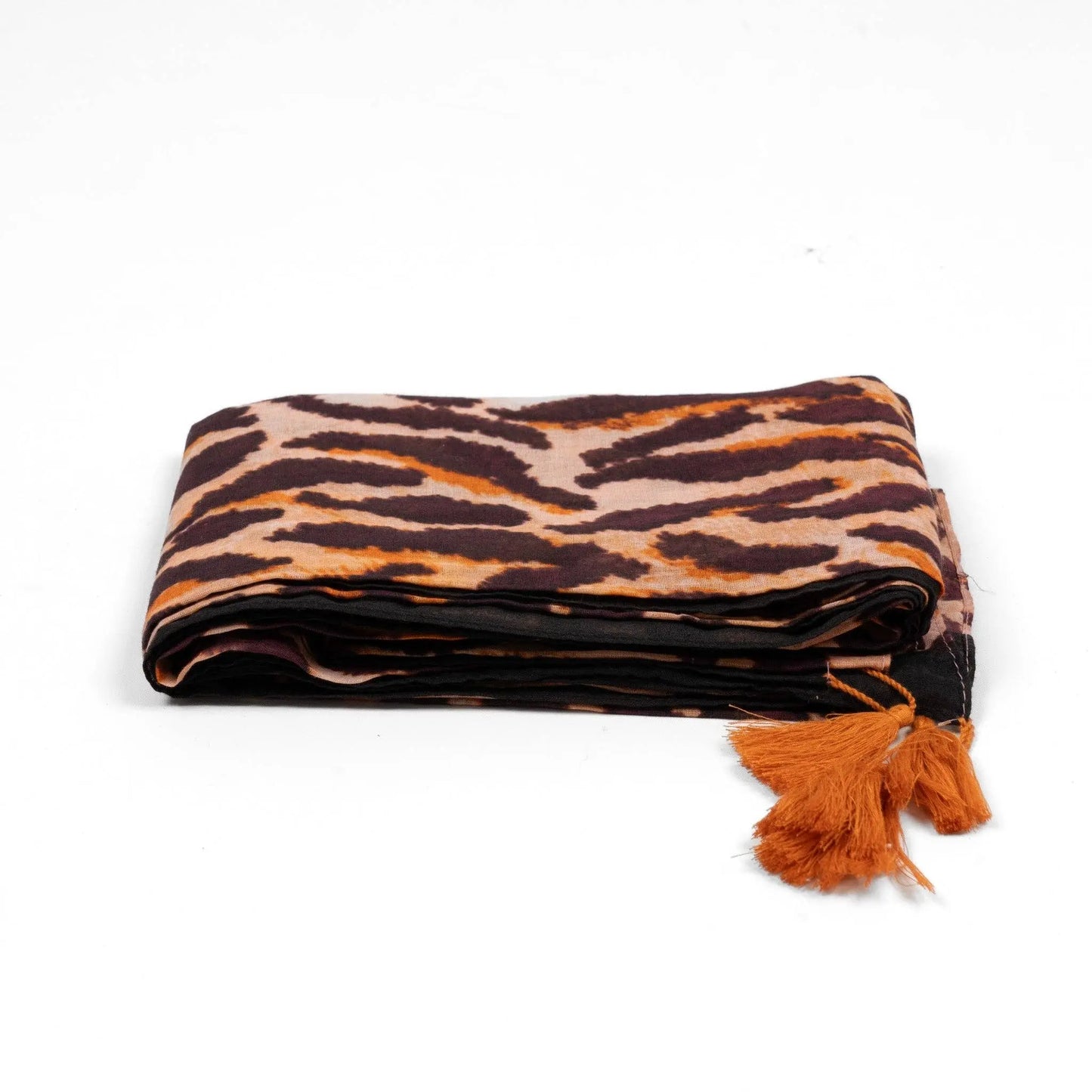Kai Lightweight Cotton Scarf - Neutral, Leopard Print: One-size The Style Closet